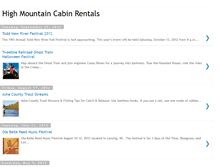 Tablet Screenshot of blog.highmountaincabinrentals.com
